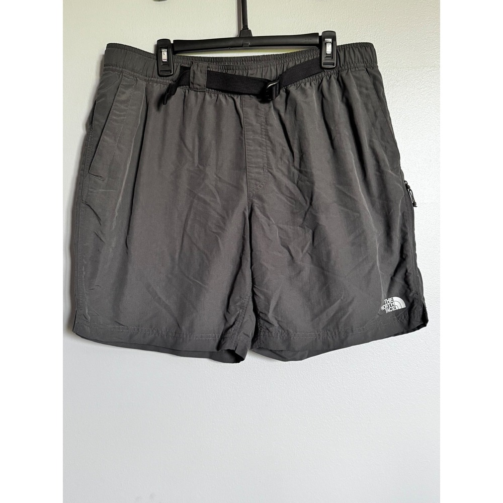 The North Face Mens Class V Belted Shorts XL Asphalt Grey FlashDry Hiking Water
